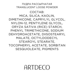 ARTDECO ARTDECO Пудра рассыпчатая Translucent Loose Powder Refill, сменный блок, тон 05 средний, 8 г