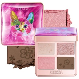 ZeeSea ZEESEA Тени для век Tipsy Kitty Eyeshadow Quad тон 02 , 3.5 г