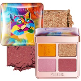 ZeeSea ZEESEA Тени для век Tipsy Kitty Eyeshadow Quad тон 03, 3.5 г