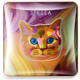ZeeSea ZEESEA Тени для век Tipsy Kitty Eyeshadow Quad тон 01 , 3.5 г