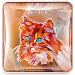 ZeeSea ZEESEA Тени для век Tipsy Kitty Eyeshadow Quad тон 06 , 3.5 г