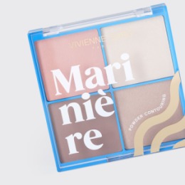 Vivienne Sabo Vivienne Sabo Пудровая палетка для скульптурирования лица/ Powder face contouring palette/ Palette de poudre contouring pour le visage Mariniere 01