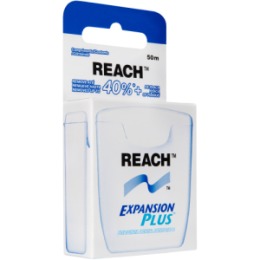 Reach REACH Зубная нить Dentotape пропитанная воском 50м