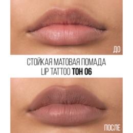 Stellary Stellary Стойкая жидкая матовая помада / Long lasting liquid matte lipstick LIP TATTOO тон 06