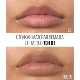 Stellary Stellary Стойкая жидкая матовая помада / Long lasting liquid matte lipstick LIP TATTOO тон 01