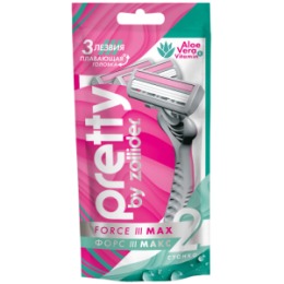 Zollider Zollider Pretty 3 MAX, одноразовые бритвенные станки 3 лезвия, 2 шт