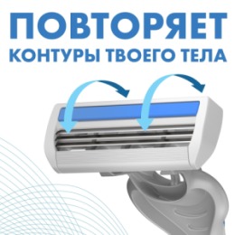 Zollider Zollider Force 3 MAX, одноразовые бритвенные станки 3 лезвия, 2 шт/ Zollider Force 3 MAX, triple blade disposable razors, 2 pcs