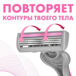 Zollider Zollider Pretty 3 MAX, одноразовые бритвенные станки 3 лезвия, 2 шт