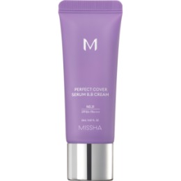 MISSHA MISSHA М Perfect Cover Serum BB Cream Тональный BB крем с антивозрастной сывороткой для сияния кожи, SPF50 /PA тон 21, 20 мл