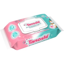 Tanoshi Tanoshi Влажные салфетки детские, 80 шт / Baby wet wipes, 80pcs