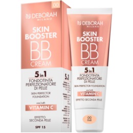 Deborah Milano DEBORAH Тональный ВВ-крем SKIN BOOSTER BB CREAM 5 IN 1 SKIN PERFECTOR FOUNDATION тон 00 Белоснежный 30мл
