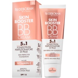 Deborah Milano DEBORAH Тональный ВВ-крем SKIN BOOSTER BB CREAM 5 IN 1 SKIN PERFECTOR FOUNDATION тон 01 Нюд 30мл