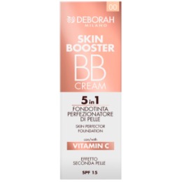 Deborah Milano DEBORAH Тональный ВВ-крем SKIN BOOSTER BB CREAM 5 IN 1 SKIN PERFECTOR FOUNDATION тон 00 Белоснежный 30мл