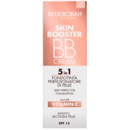 Deborah Milano DEBORAH Тональный ВВ-крем SKIN BOOSTER BB CREAM 5 IN 1 SKIN PERFECTOR FOUNDATION тон 0 Светло розовый 30мл