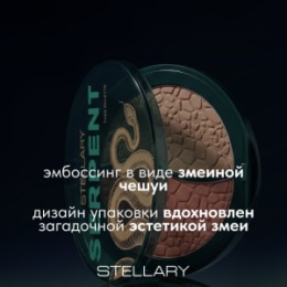 Stellary Stellary Палетка для лица / Blush & Sculpt duo face palette Serpent collection тон 01