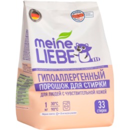 Meine Liebe MEINE LIEBE Гипоаллергенный стиральный порошок для людей с чувствительной кожей, 1 кг квант