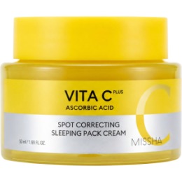 MISSHA MISSHA Ночная крем-маска для лица с витамином C MISSHA Vita C Plus Spot Correcting Sleeping Pack Cream, 50 мл
