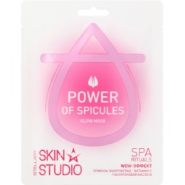 Stellary STELLARY SKIN STUDIO SPA RITUALS ТКАНЕВАЯ МАСКА ДЛЯ СИЯНИЯ КОЖИ ЛИЦА СО СПИКУЛАМИ / SPICULES GLOWING SHEET MASK