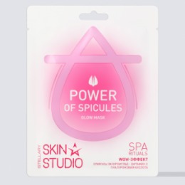 Stellary STELLARY SKIN STUDIO SPA RITUALS ТКАНЕВАЯ МАСКА ДЛЯ СИЯНИЯ КОЖИ ЛИЦА СО СПИКУЛАМИ / SPICULES GLOWING SHEET MASK