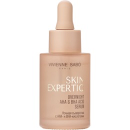 Vivienne Sabo Vivienne Sabo Skin Expertiq Ночная сыворотка с АНА- и ВНА-кислотами / Overnight AHA & BHA Acid Serum / Serum de Nuit aux Acides AHA & BHA