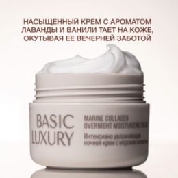 Vivienne Sabo Vivienne Sabo Basic Luxury Интенсивно увлажняющий ночной крем с морским коллагеном / Marine Collagen Overnight Moisturizing Cream / Creme de Nuit Hydratation Intense au Collagene Marin