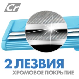 Zollider Zollider Force 2 Basic, одноразовые бритвенные станки 2 лезвия, 2 шт/ Zollider Force 2 Basic, twin blade disposable razors, 2 pcs