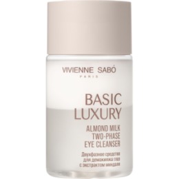 Vivienne Sabo Vivienne Sabo Basic Luxury Двухфазное средство для демакияжа глаз с экстрактом миндаля / Almond milk two-phase eye cleanser / Demaquillant yeux biphase a l'extrait d'amande, 100 мл