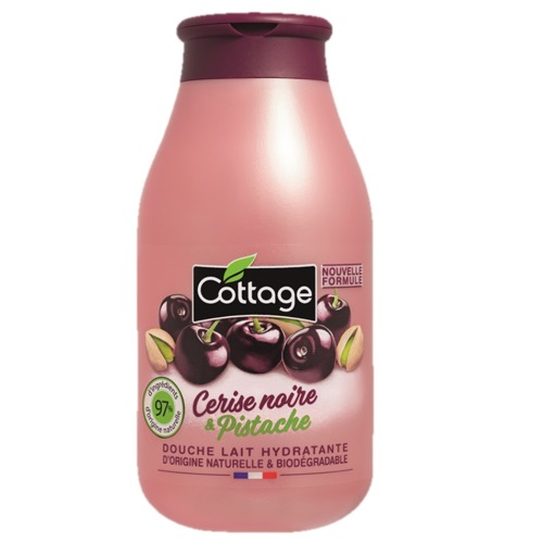 COTTAGE Cottage Молочко для душа увлажняющее ВИШНЯ&ФИСТАШКА/Douche Lait Hydratante - Cerise Noire & Pistache 250 мл