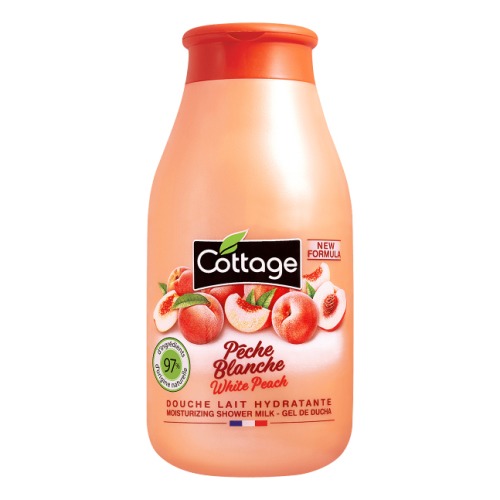 COTTAGE Cottage Молочко для душа увлажняющее ПЕРСИК/ Moisturizing Shower Milk - White Peach 250 мл