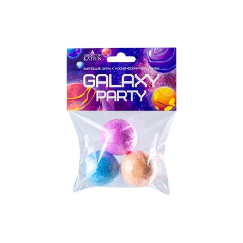 LABORATORY KATRIN LABORATORY KATRIN Набор бурлящих шаров для ванн Galaxy Party 3*40 г