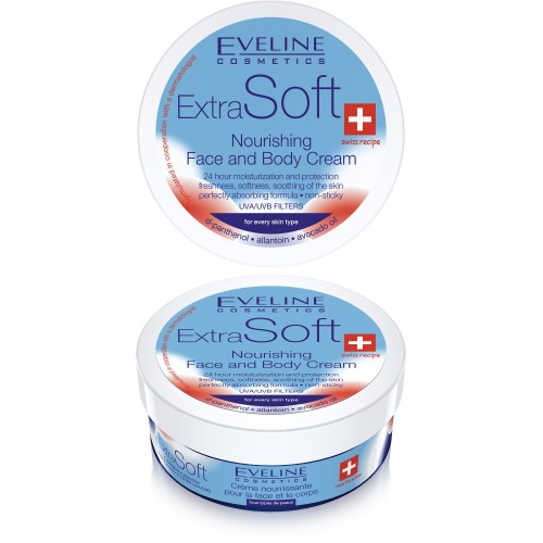 Eveline EVELINE.питательный крем для кожи лица и тела для любого типа кожи серии extra soft, 200мл